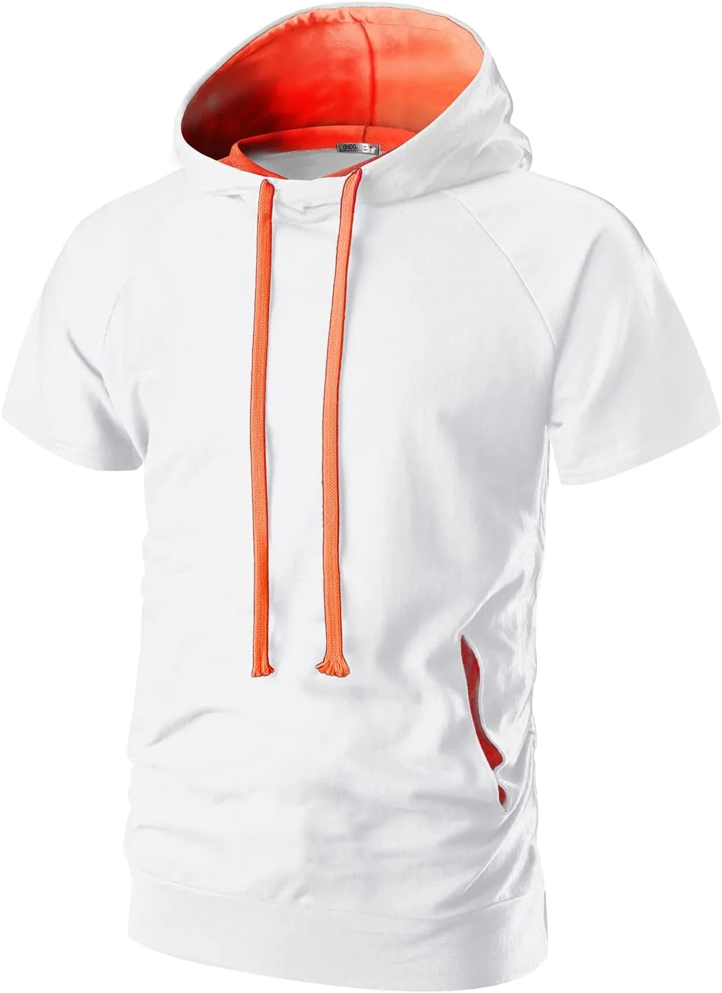 

Мужская худи с короткими рукавами slim fit Ohoo