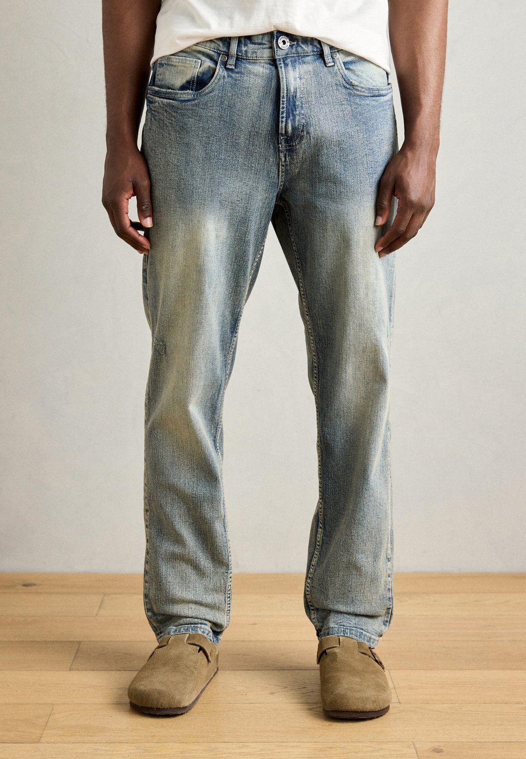 

Джинсы прямого кроя INDICODE JEANS, цвет Acid Spray