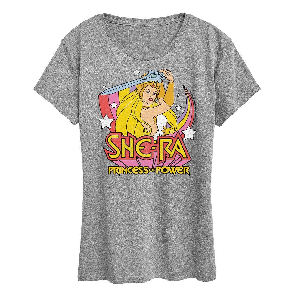 

Женская футболка She-Ra Sword с радужным рисунком Licensed Character, цвет Heather Gray