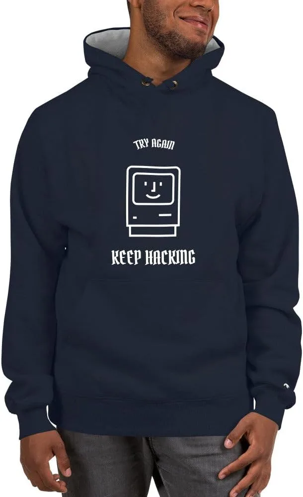 Толстовка Keep hacking - Champion generic, темно-синий