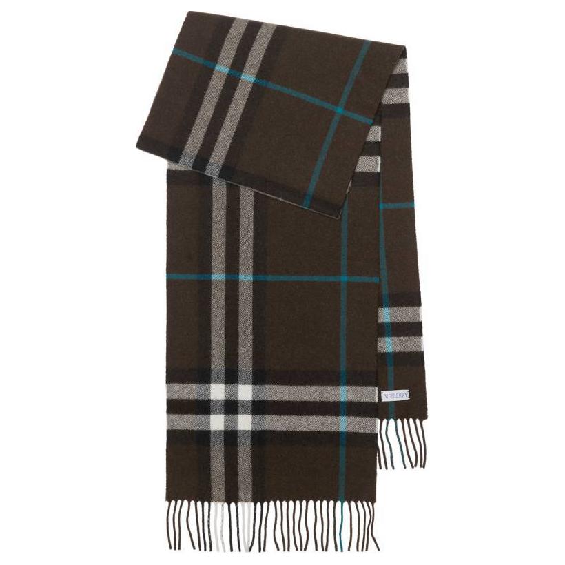 

Винтажный клетчатый шарф с бахромой Burberry