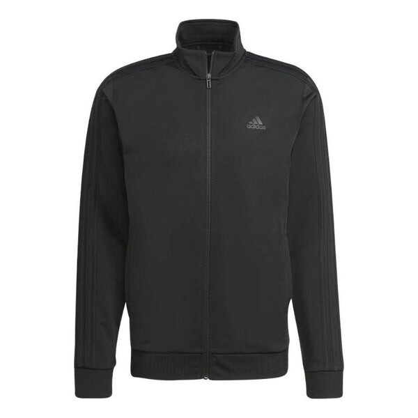 

Куртка Men's adidas Essentials Solid Color Chest Logo Printing Zipper Sports Jacket Black, черный