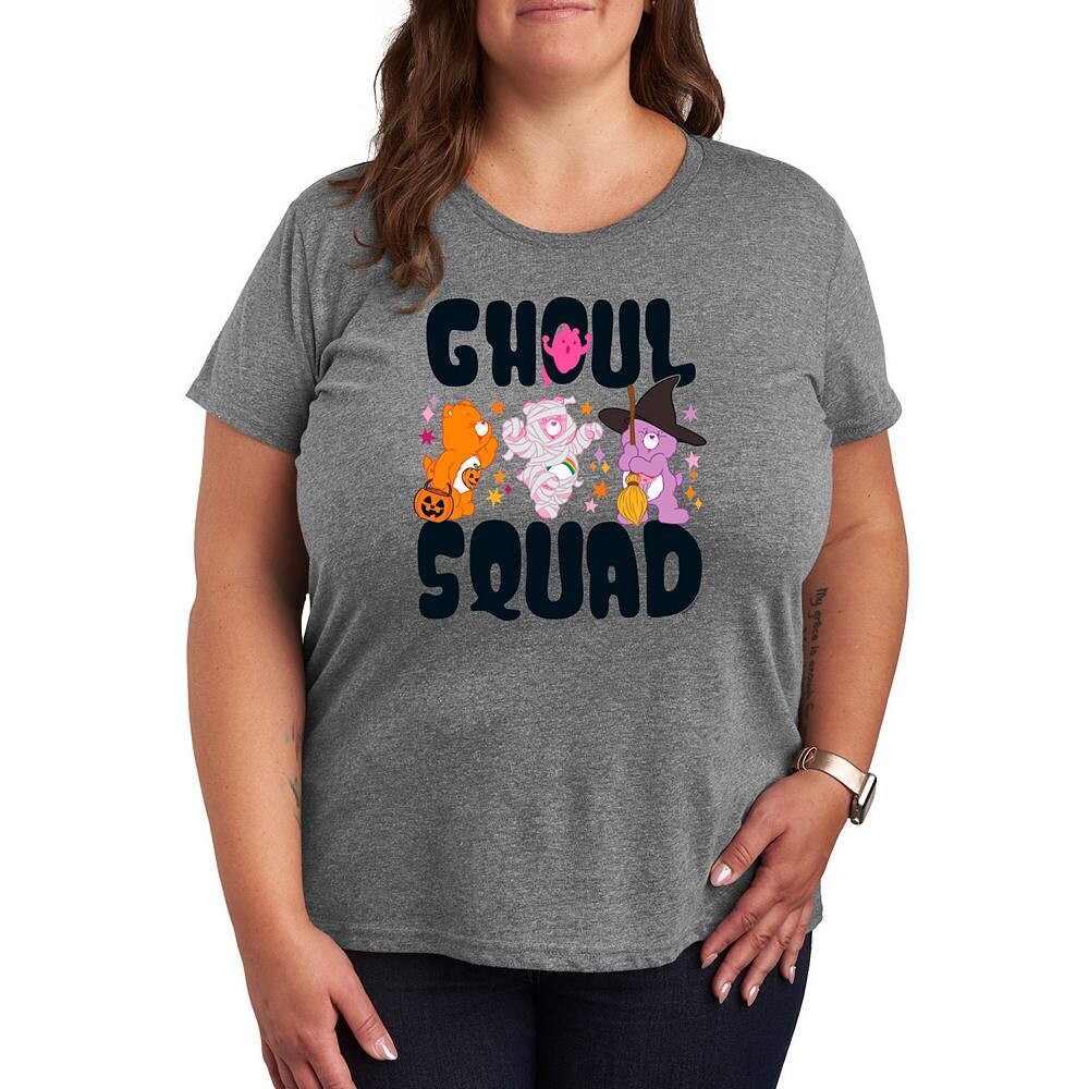 

Плюс размер Футболка с рисунком Care Bears Halloween Ghoul Squad Licensed Character, цвет Heather Gray