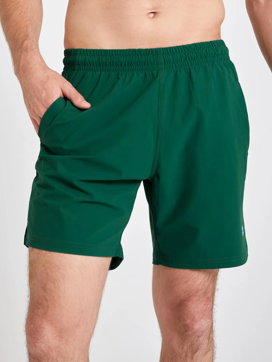 Спортивные шорты Sportkind Regular Workout Pants Shorts regular темно-зеленого цвета — фото 4