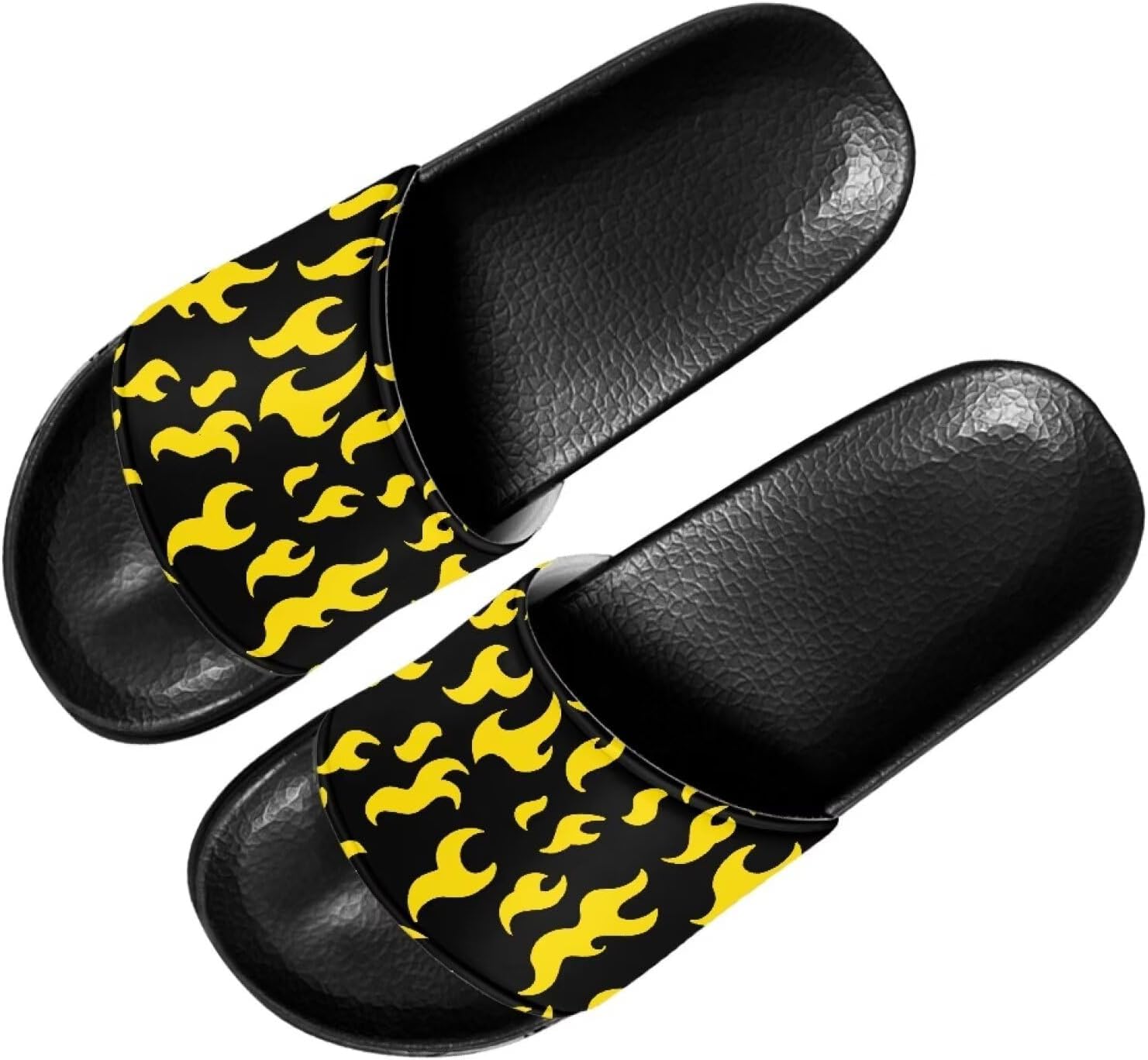 

Забавные тапочки Binienty для взрослых, сандалии унисекс, нескользящие, быстросохнущие, для душа и ванной, желтый