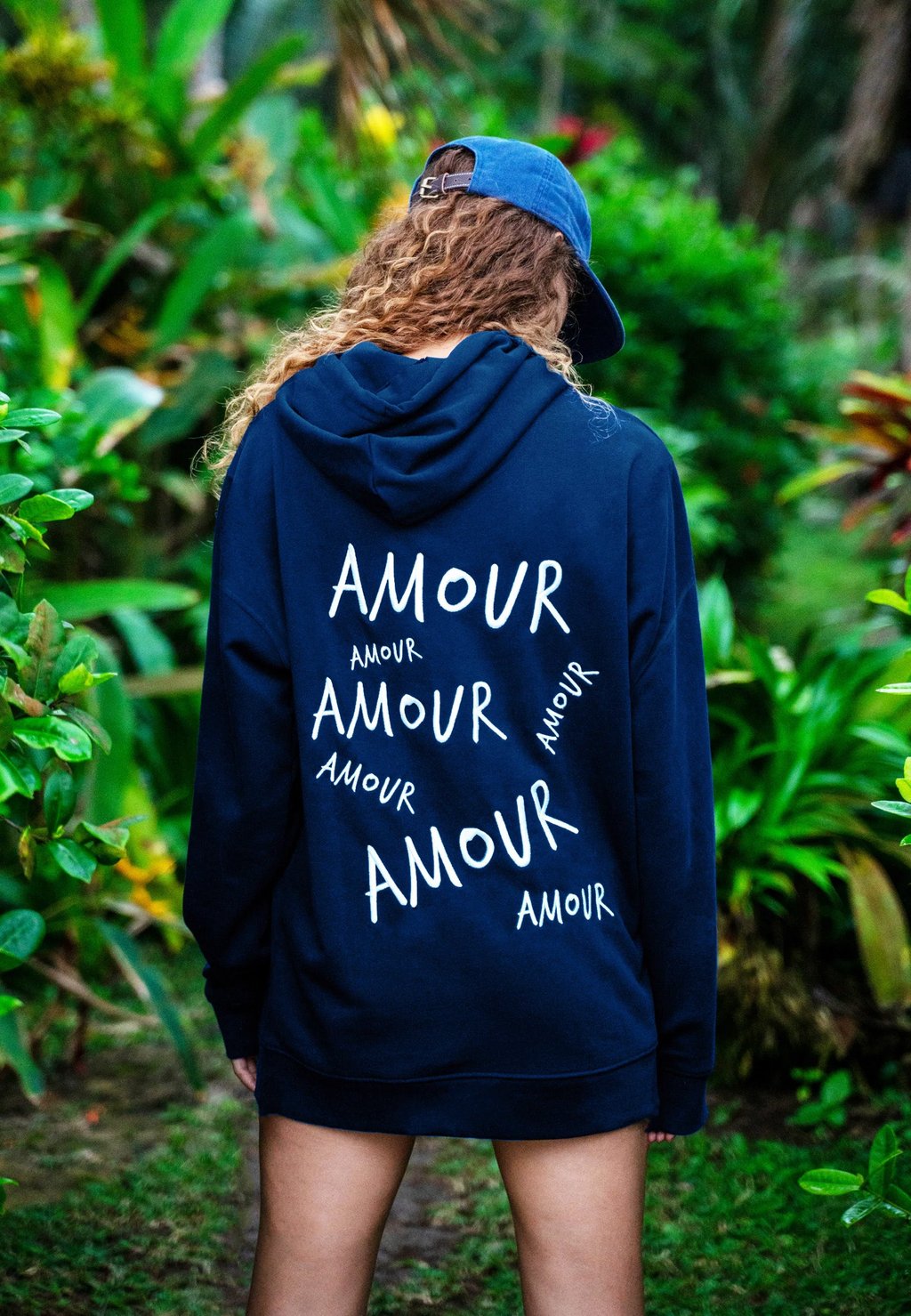 

Толстовка AMOUR BACK PRINT - Hoodie Mira Paris, темно-синий