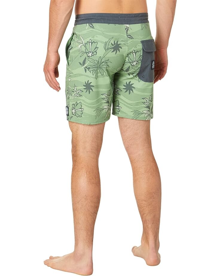 

Шорты для плавания Rip Curl SWC Botanica Layday 18" Boardshorts, цвет Jade