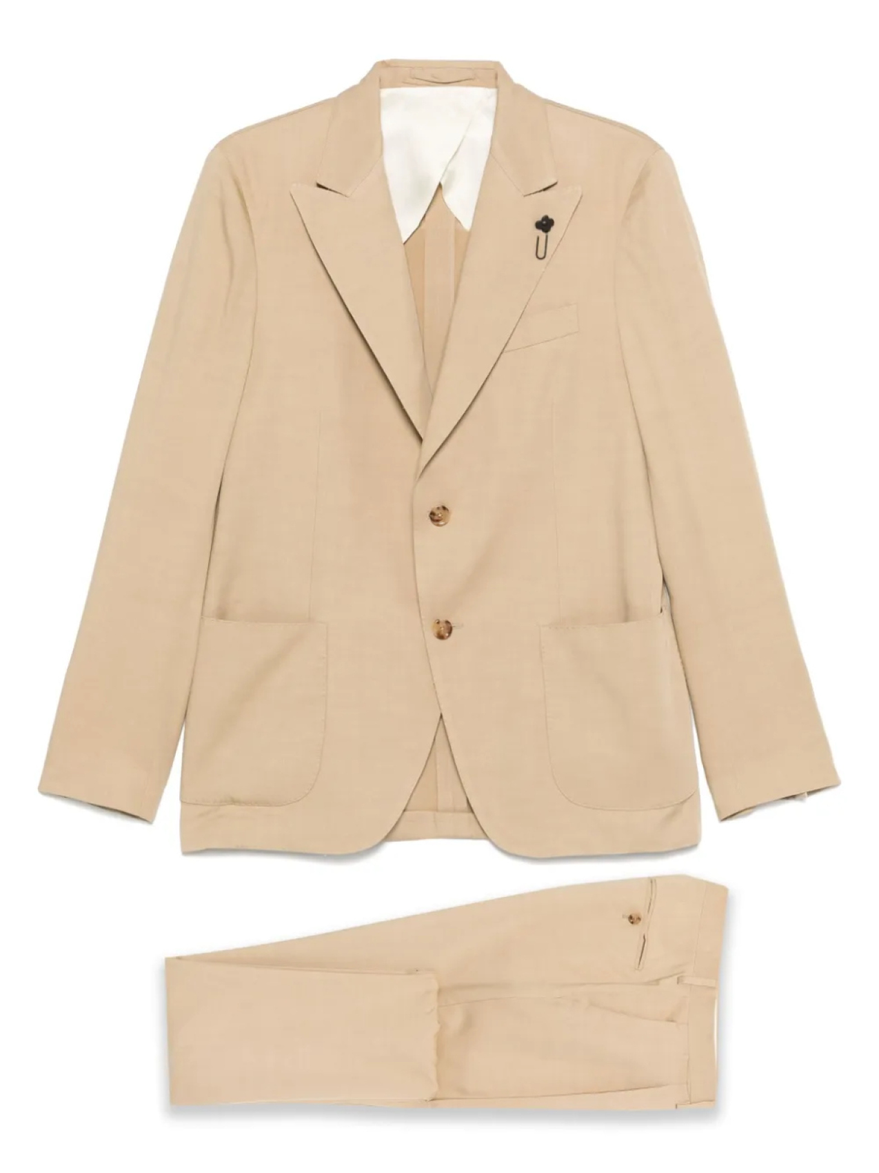 

Однобортный костюм Lardini, нейтральный