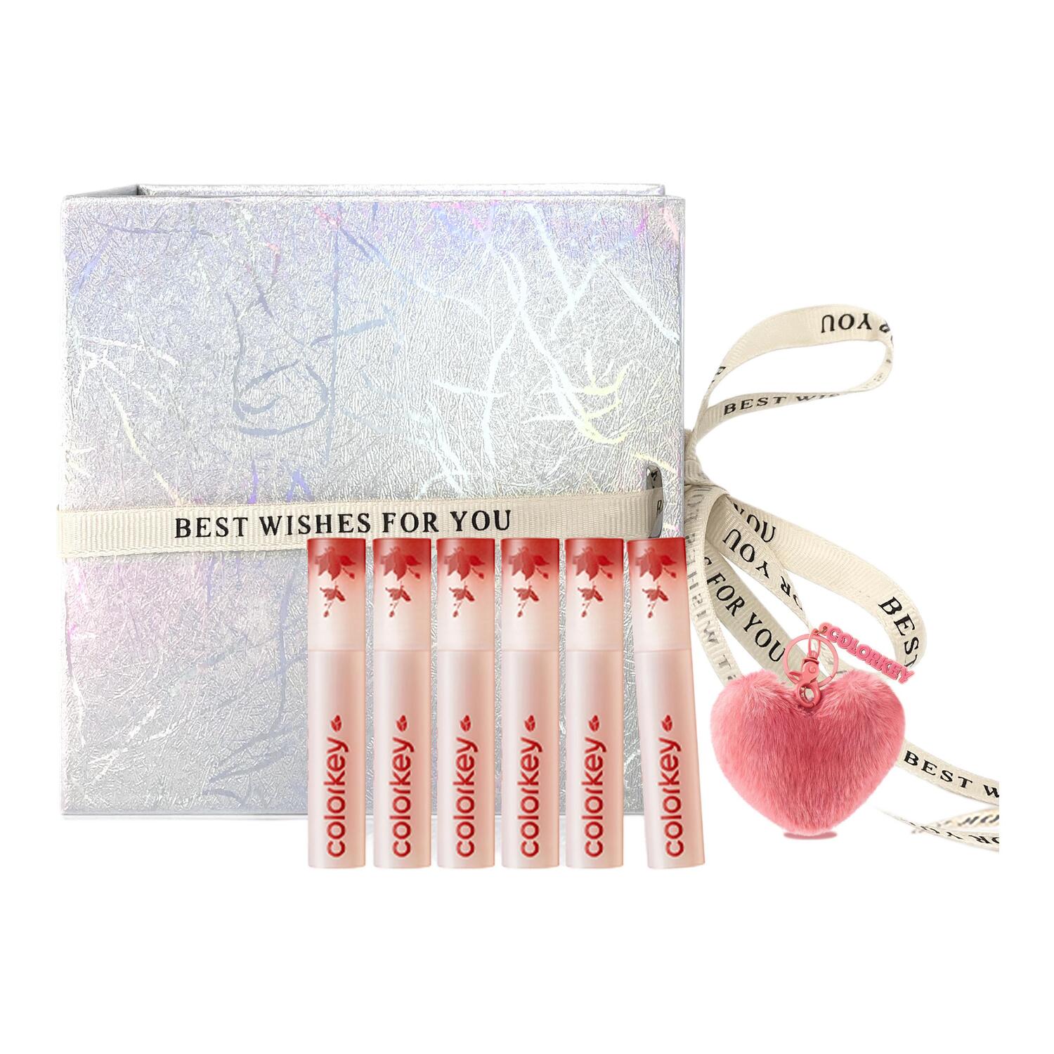 

Набор жидких помад Hello Kitty Air Liquid Lipstick Box Makeup Sets велюровое матовое покрытие без макияжа 6 шт Colorkey