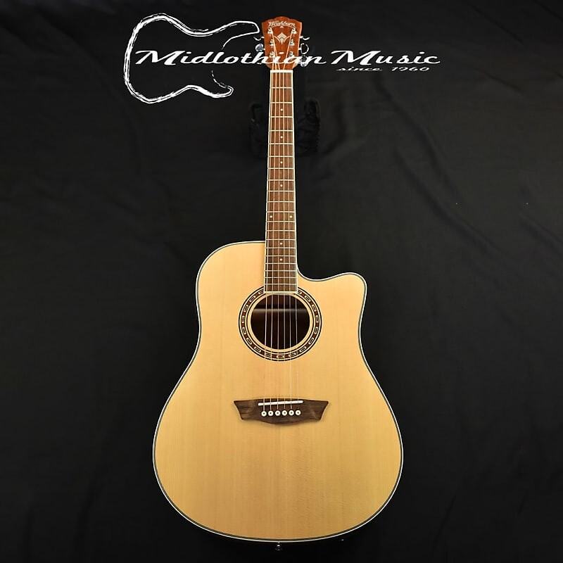 

Акустическая гитара Washburn WD7SCE-A Acoustic/Electric Guitar - Natural Gloss Finish