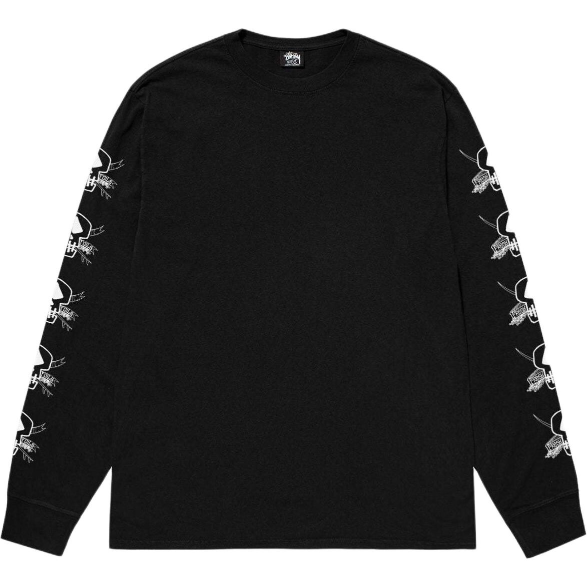 

Футболка с окраской пигментом Foils L/S Stussy, белый