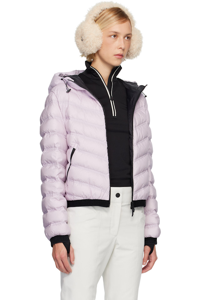Moncler Пуховая куртка из фиолетового панделона — фото 2
