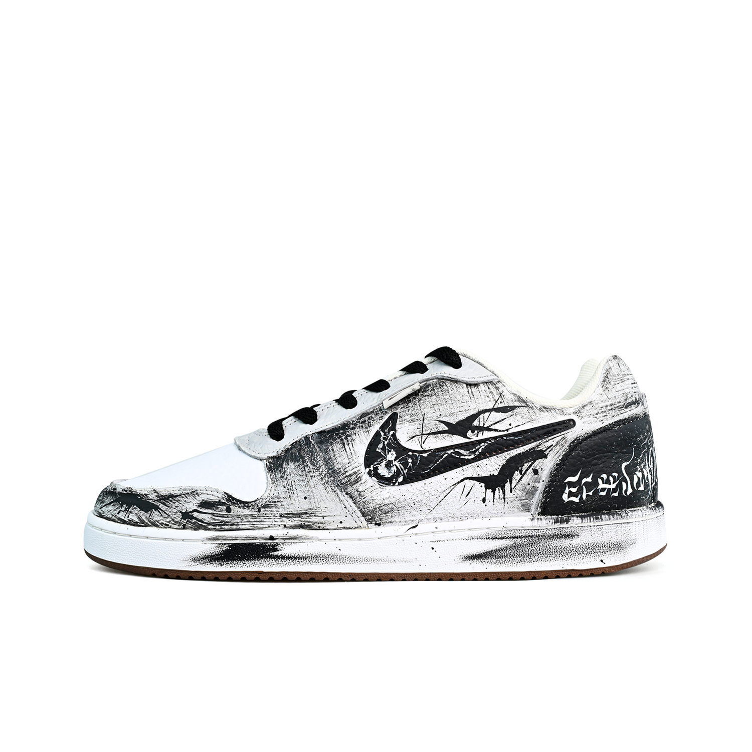 

Nike EBERNON Абразивостойкие, легкие и дышащие низкие кроссовки для скейтбординга мужские черно-белые