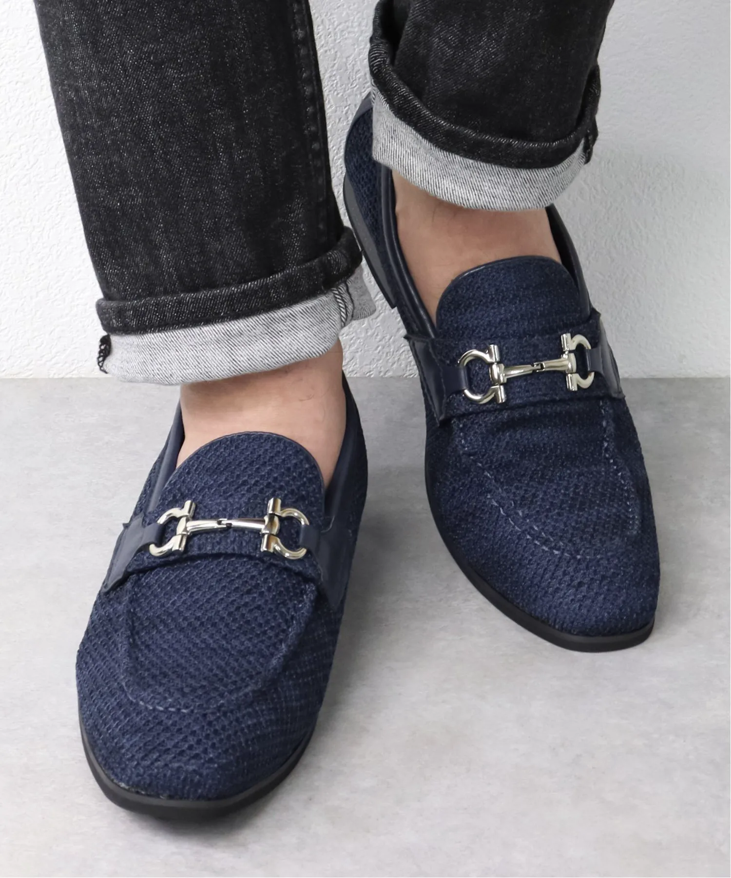 Мужские лоферы из сетчатой ткани (комплект из 6 штук) 6325 Dedes, Navy — фото 3