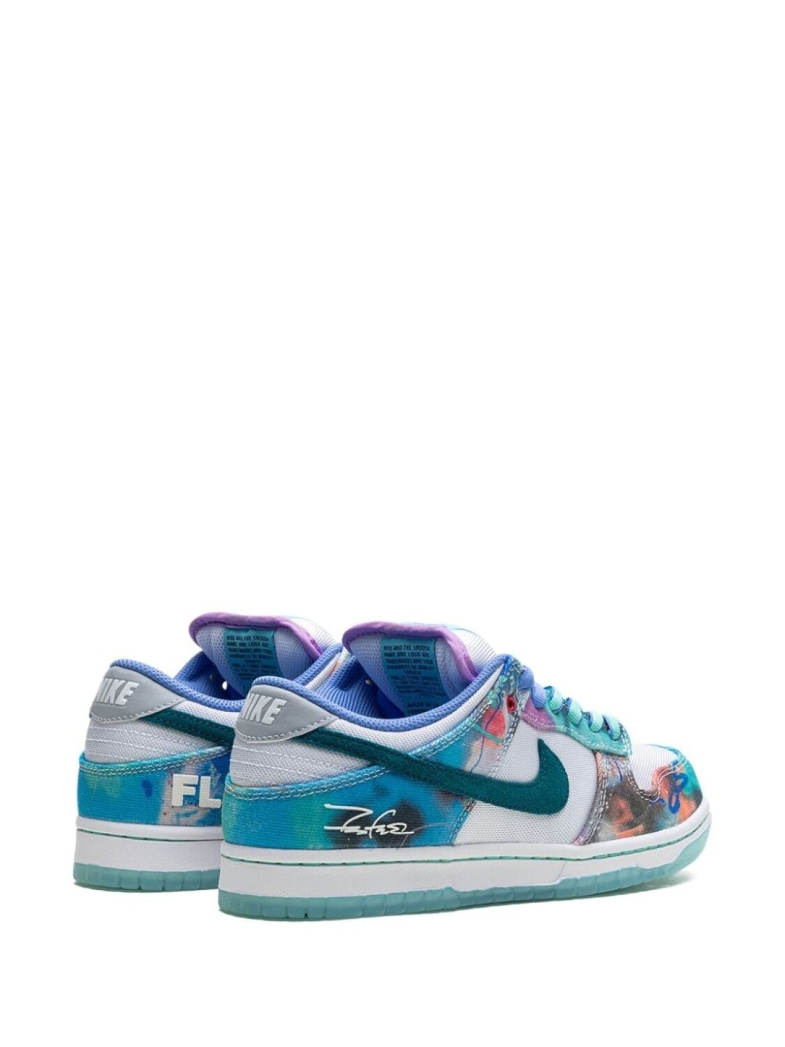 Nike кроссовки SB Dunk Low Bleached Aqua из коллаборации с Futura Laboratories, синий — фото 3