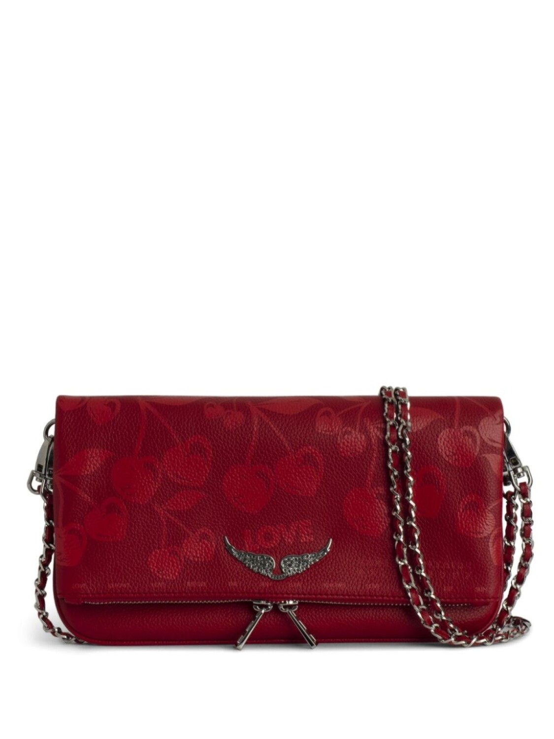 

Рок-сумка-клатч Zadig&Voltaire, красный