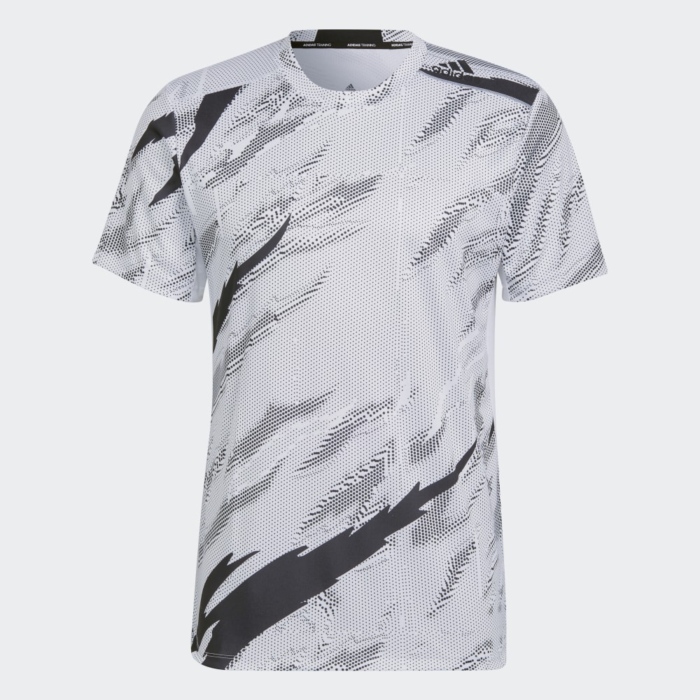 

Футболка Adidas Designed for Training Graphic Tee, белый/черный
