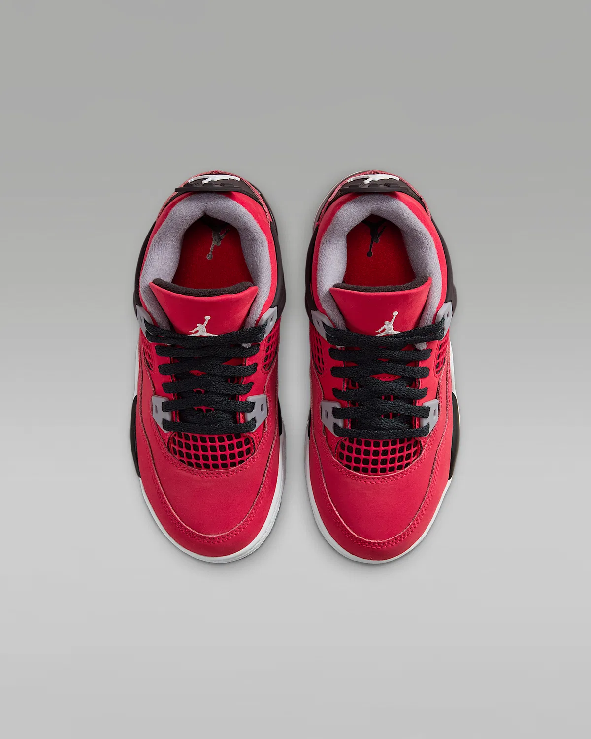 Детские кроссовки Jordan 4 "Toro", Fire Red/Black/Cement Grey/White — фото 4