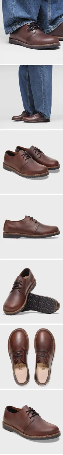 Мужские низкие ботинки Uppsala Regular шоколадного цвета от Birkenstock — фото 2