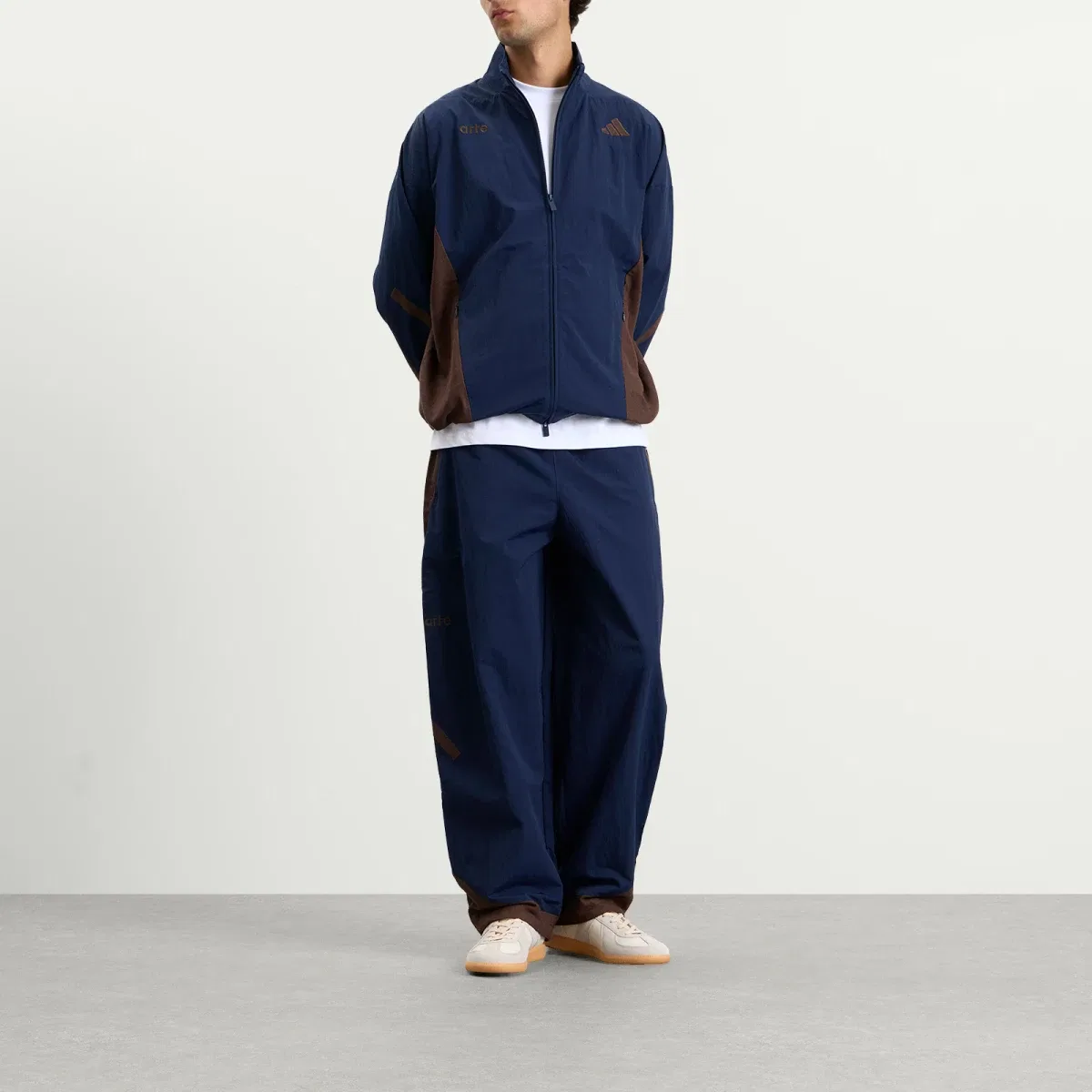 Куртка-трек Z.N.E. Adidas, Collegiate Navy & Dust Cargo — фото 4