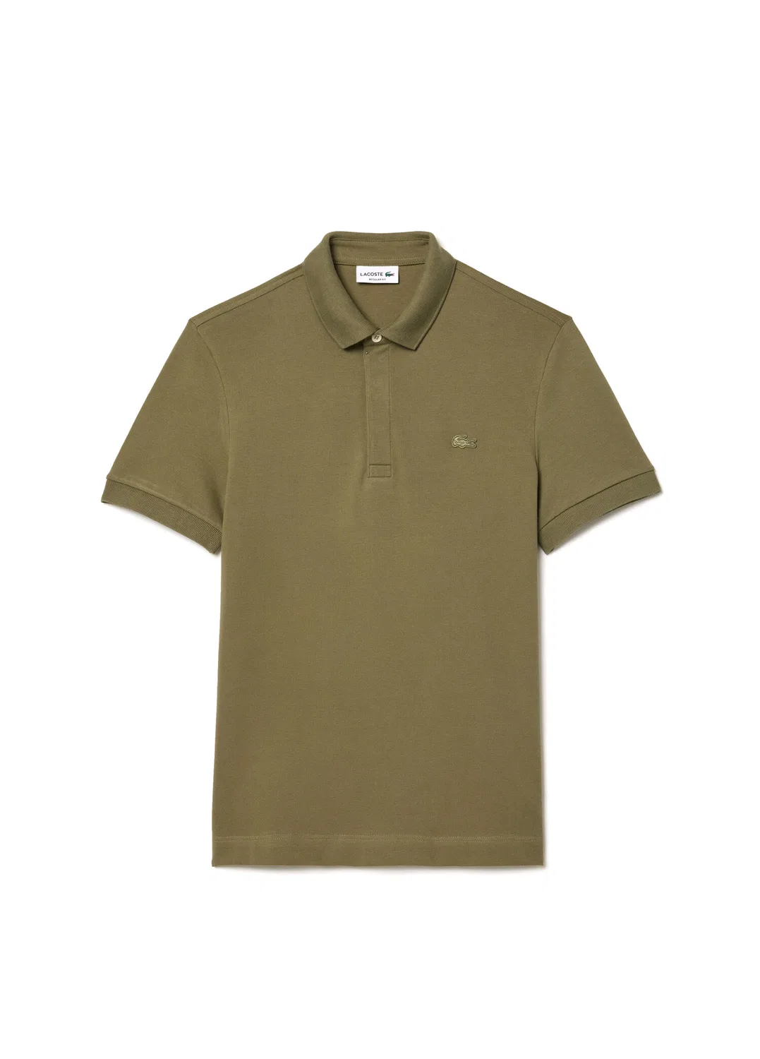 Поло Lacoste Paris Regular Fit, хаки — фото 4