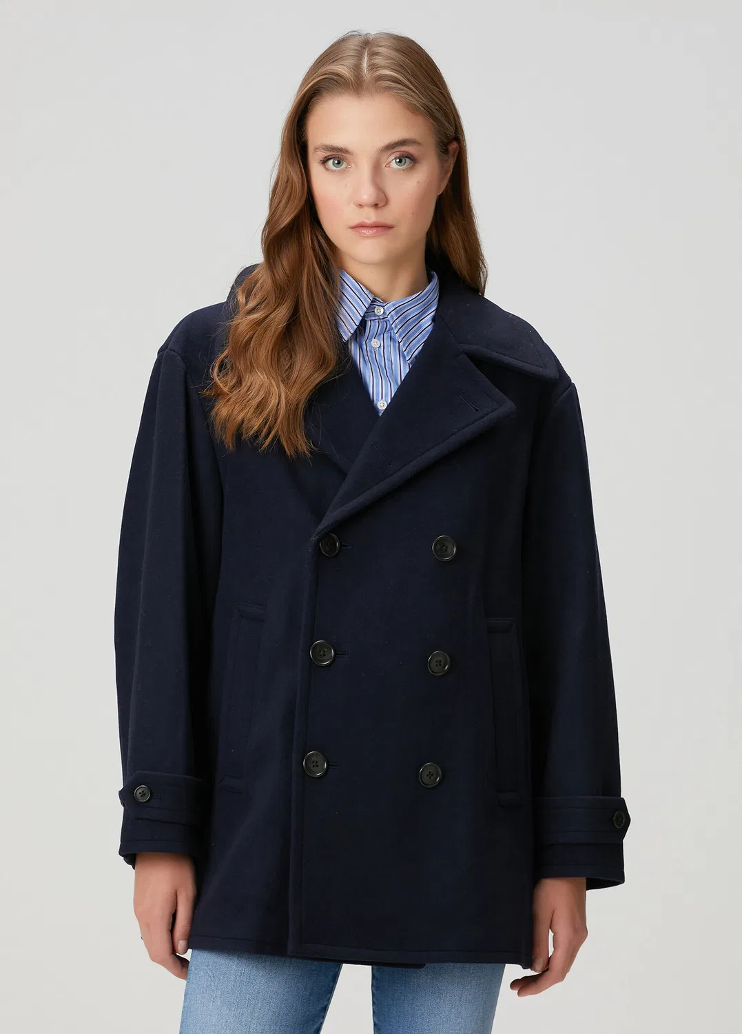 Пальто двубортное Polo Ralph Lauren, navy