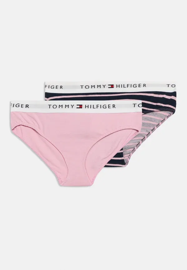 Трусы из хлопка с эластаном 2 шт Tommy Hilfiger, темно-синий/розовый