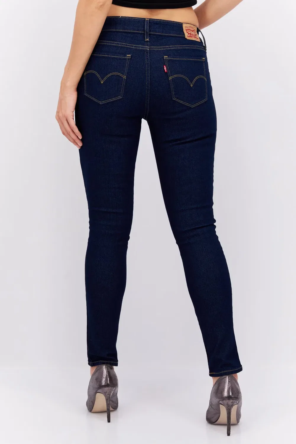 Levi'S Джинсы узкие с эффектом потертости, синий — фото 4