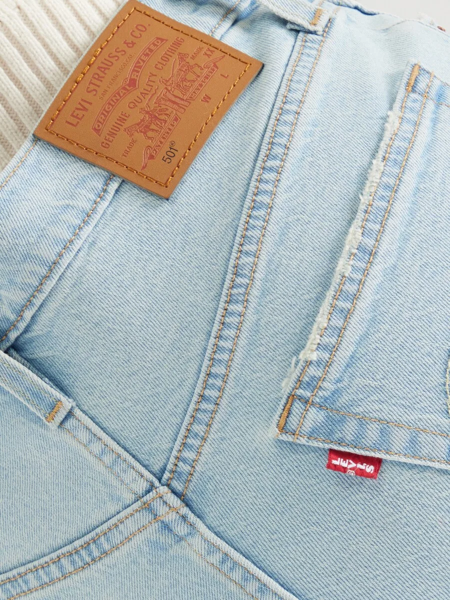 Шорты LEVI'S Regular '501' светло-голубого цвета — фото 2