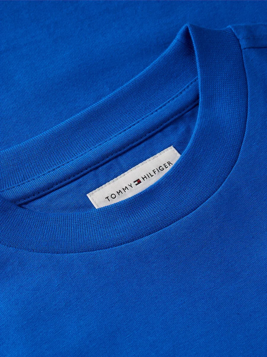 Футболка TOMMY HILFIGER 'Essential' синего цвета — фото 3