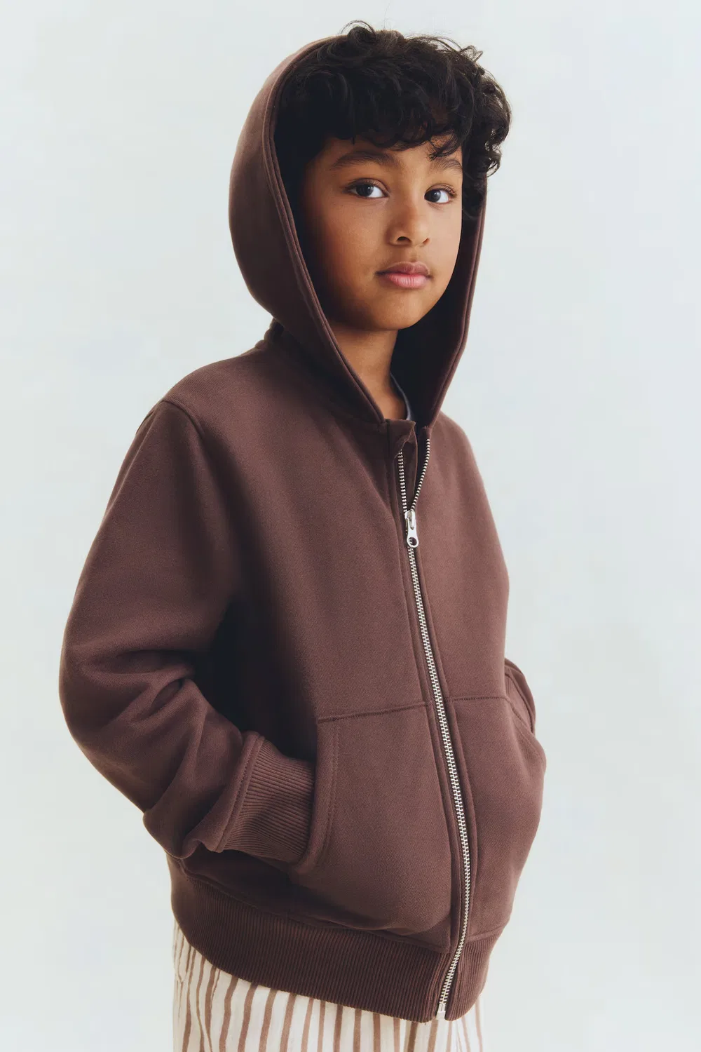 Хлопковая толстовка H&M, Braun — фото 3