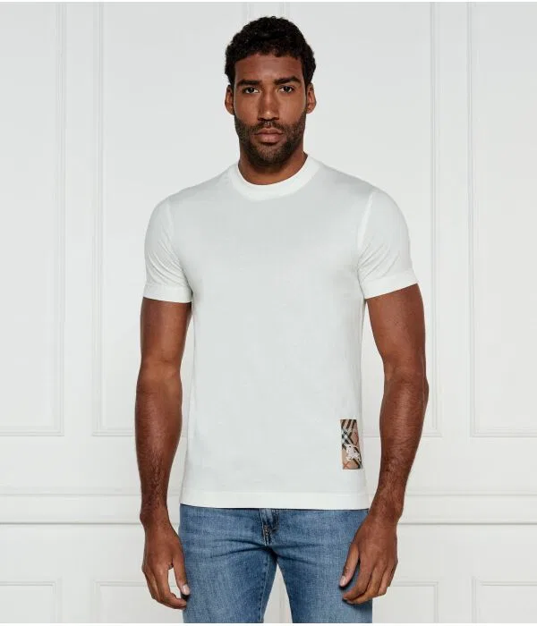 Мужская футболка хлопковая T-Shirt Burberry, белый