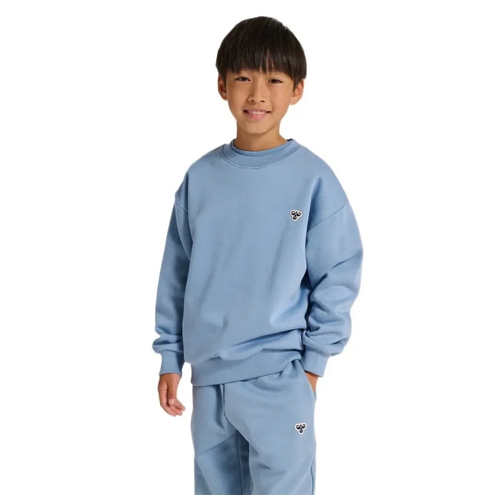 Детский свитшот свободного кроя на молнии Hummel Bee, Blue