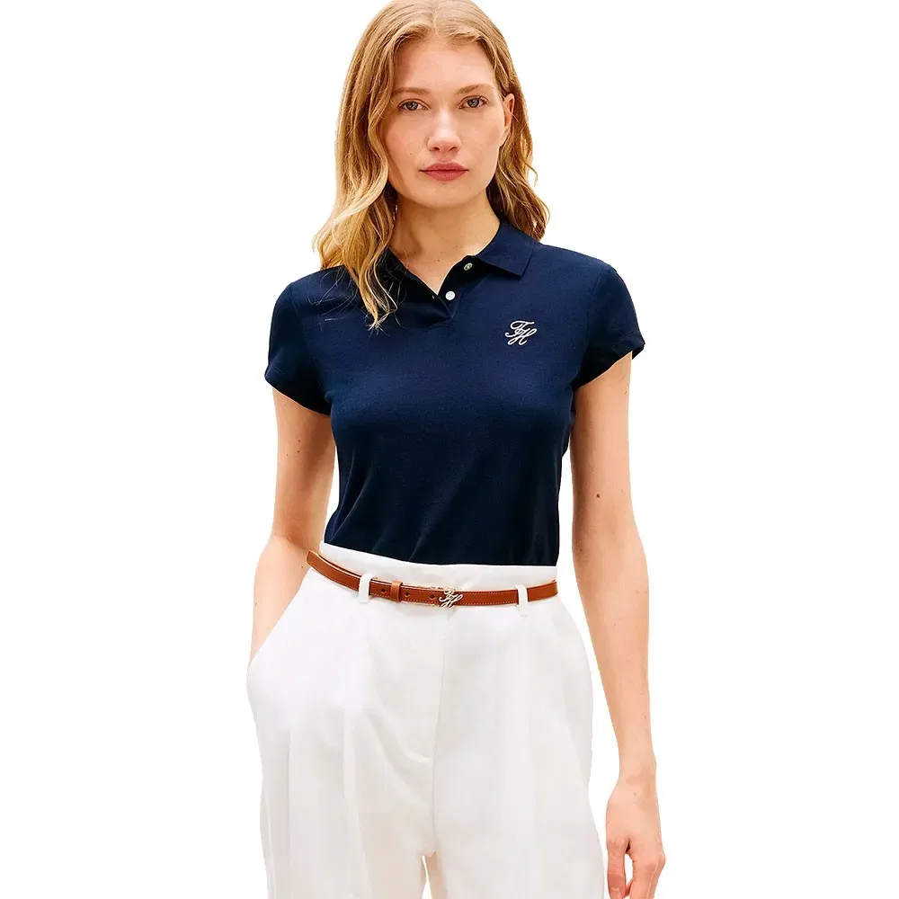 Поло с коротким рукавом Tommy Hilfiger, синий