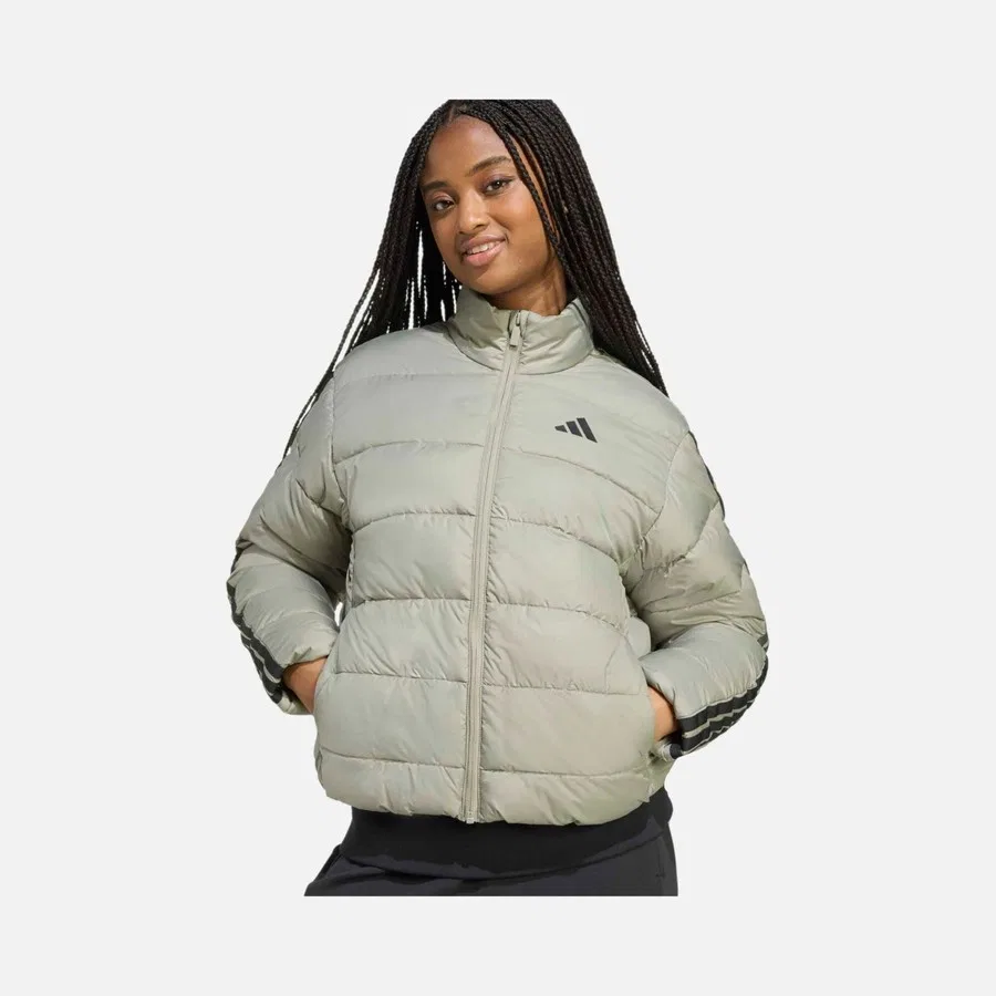 Женская куртка с длинным рукавом adidas W Ess 3 S Sd Jkt, Светло-зеленый — фото 3