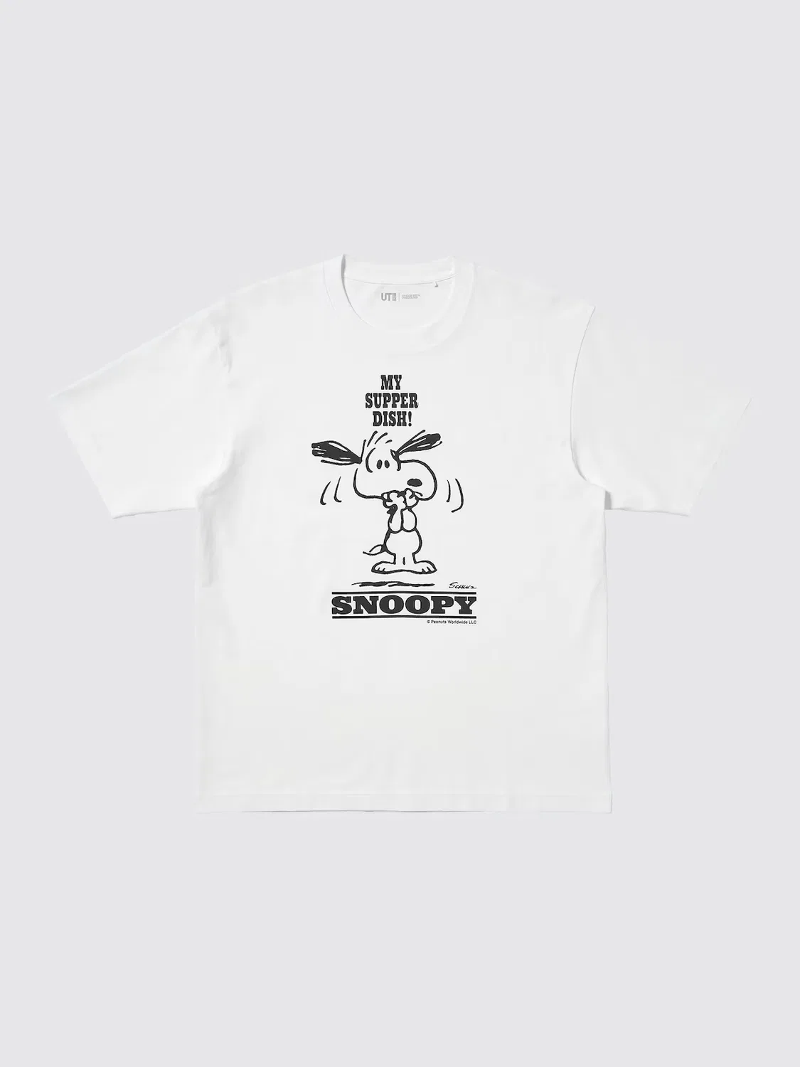 Футболка с коротким рукавом Uniqlo, Peanuts, с графическим принтом, белый — фото 4