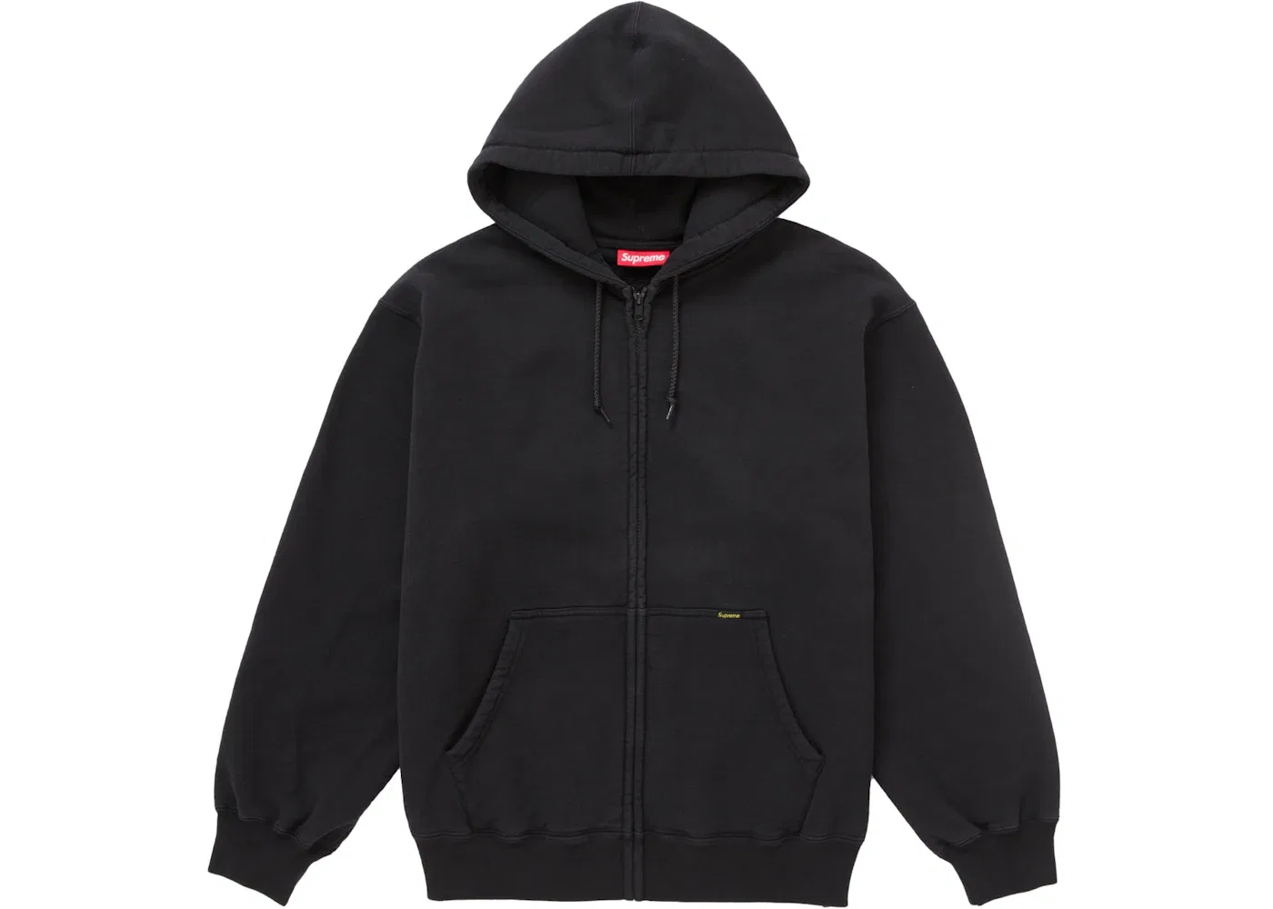 Мужская худи с молнией на пуговицах Supreme Sweatshirt (SS25), Black