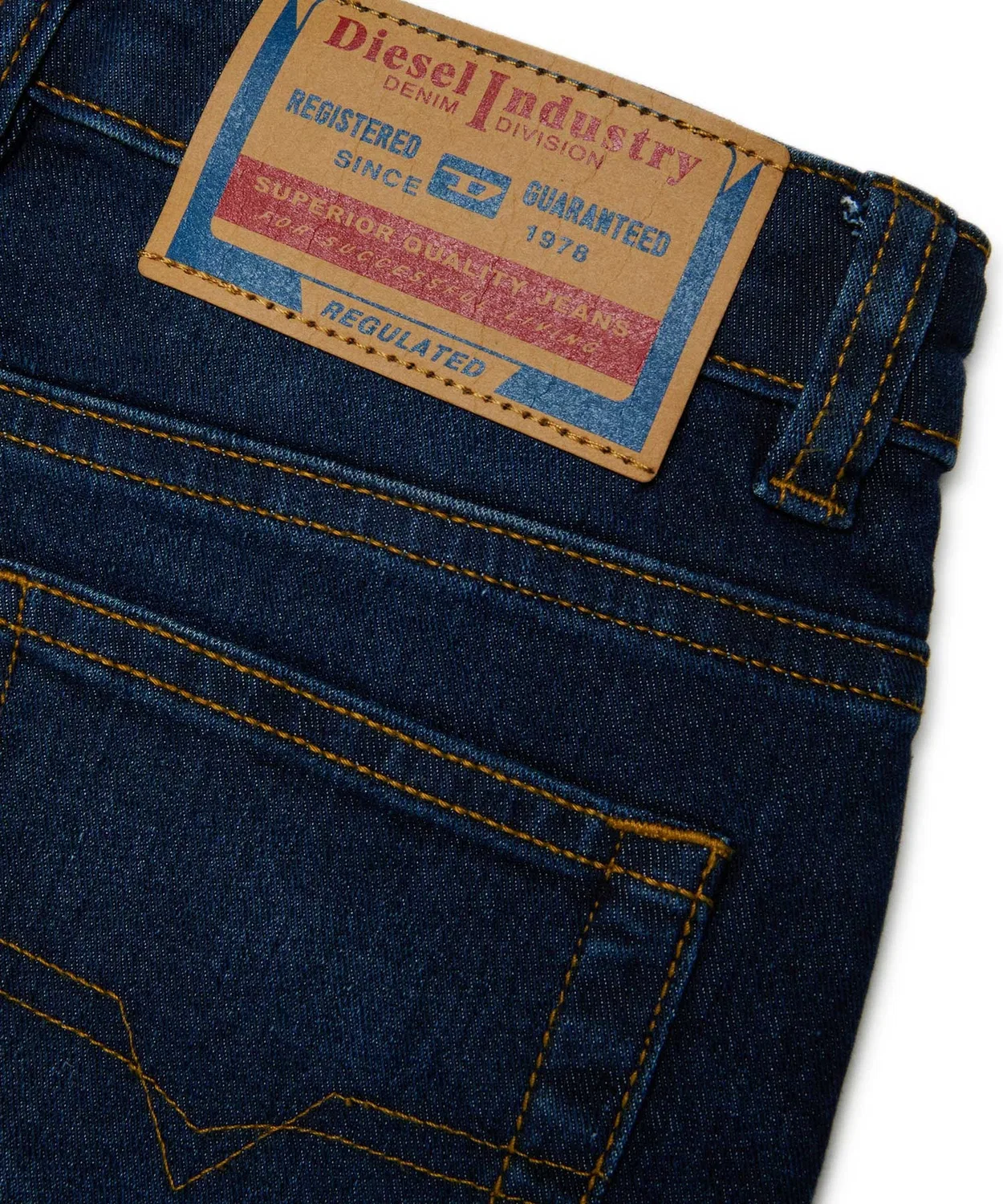 Детские джинсы 5 карманов с длинным рукавомDIESEL KIDS, Indigo Blue — фото 4