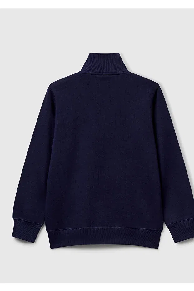 Детское худи для мальчиков хлопковое United Colors Of Benetton, Navy Blue — фото 2