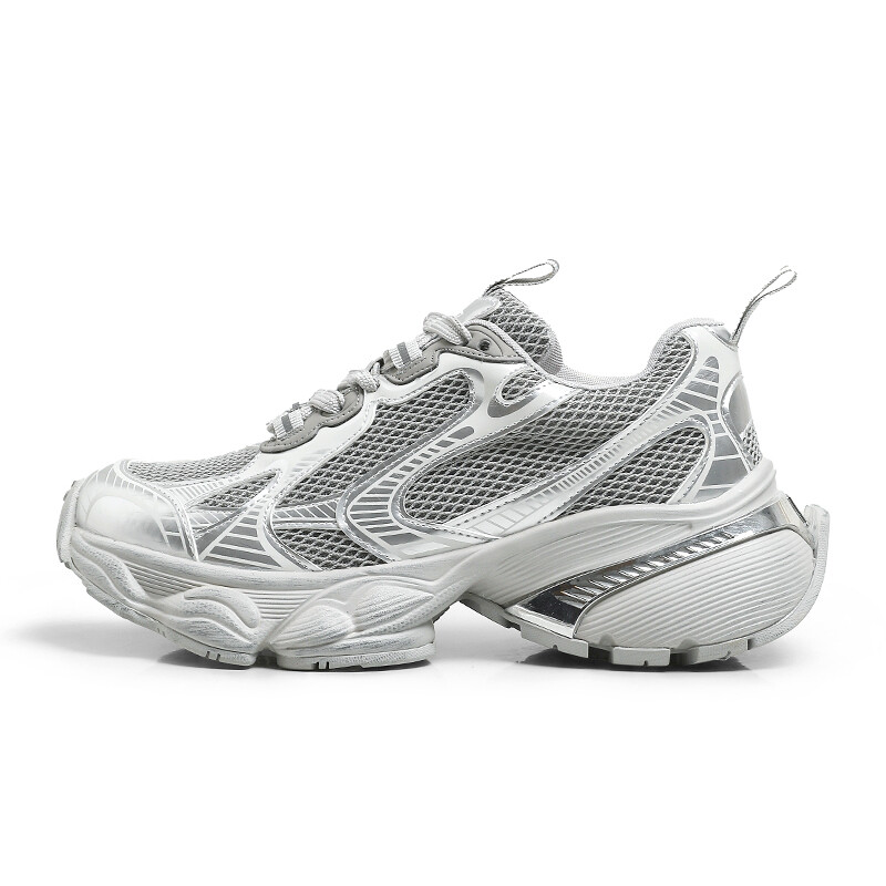 

Кроссовки женские толстые низкие Aprhe, цвет Silver Gray