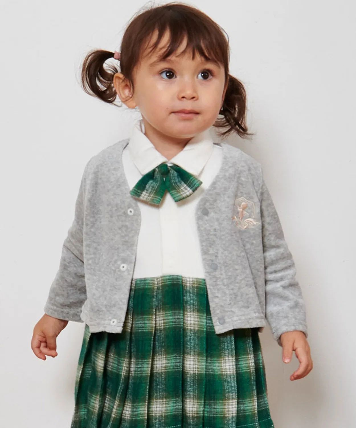 Детский кардиган на кнопках с V-образным вырезом SweetMommy, Heather Grey