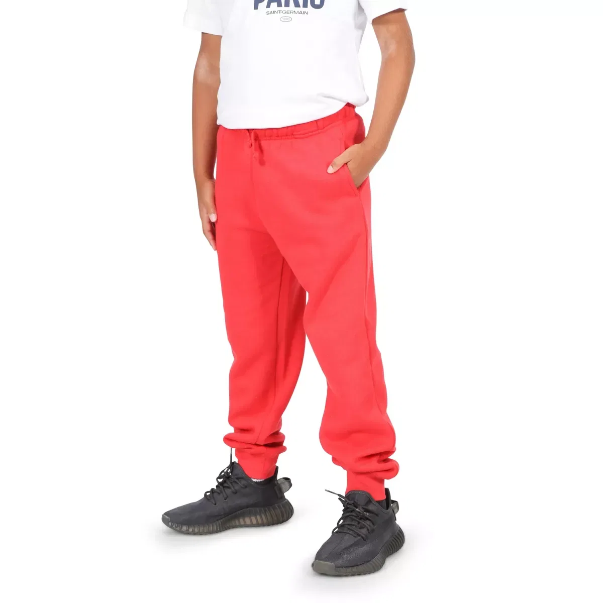Детские спортивные штаны из флиса с карманами Everyday Kids, Red