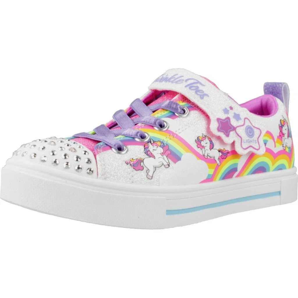 Детские кроссовки с принтом Twinkle Toes: Twinkle Spark Skechers, Weiß
