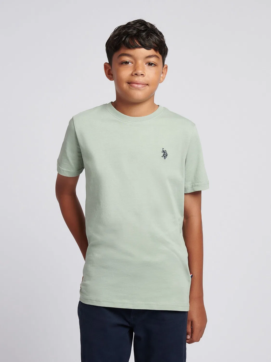 Футболка с текстурой U.S. Polo Assn. Double Horsemen, зеленая