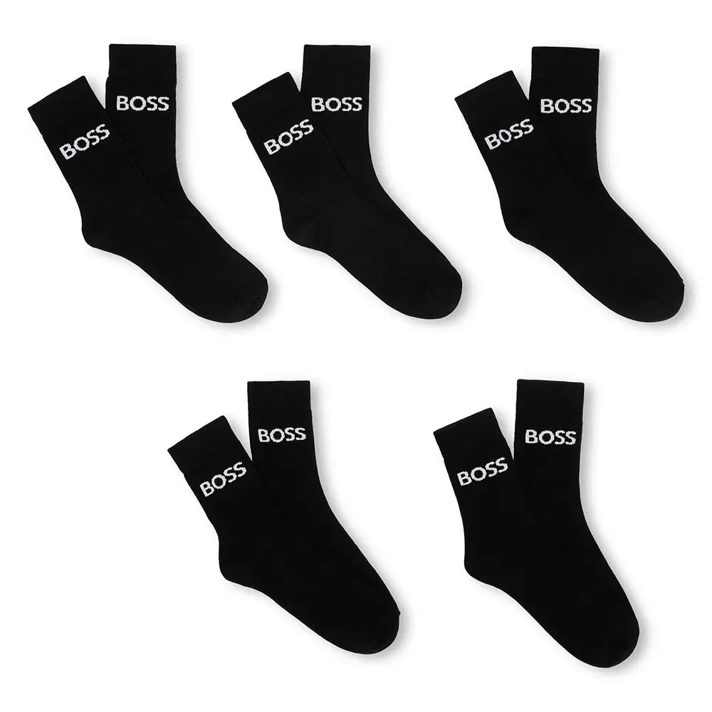 Детские носки для мальчиков с жаккардовым узором BOSS J52638, Black
