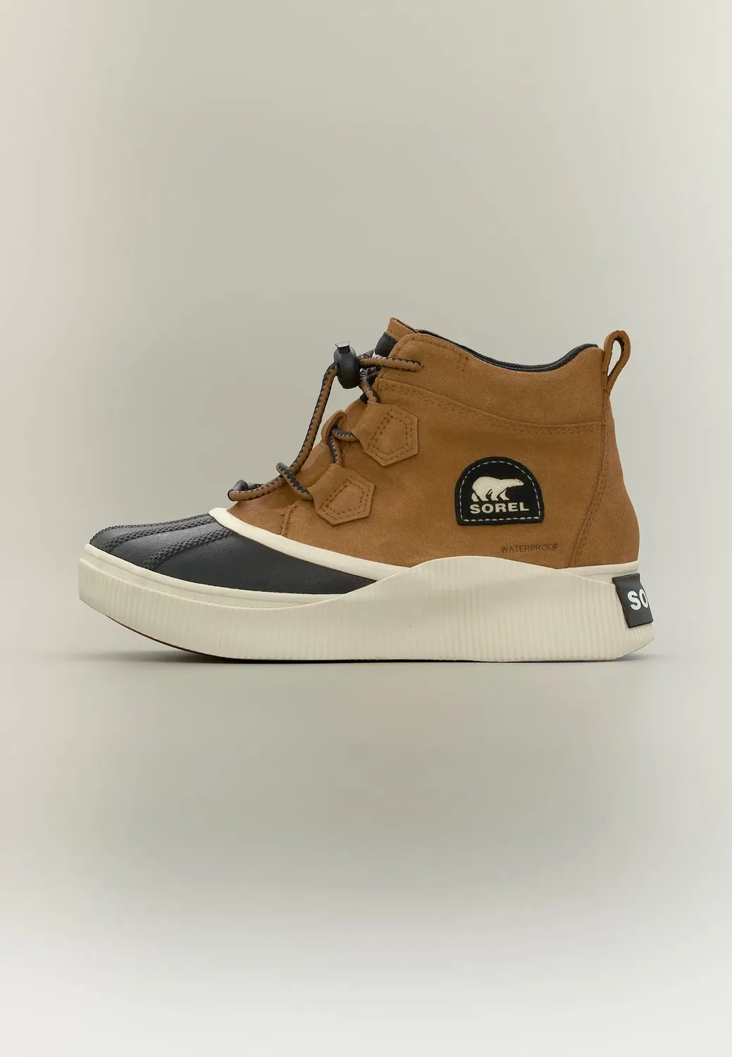 Big kids out n about iv classic wp unisex - lace-up ankle boots Sorel, Taffy/Sea Salt
