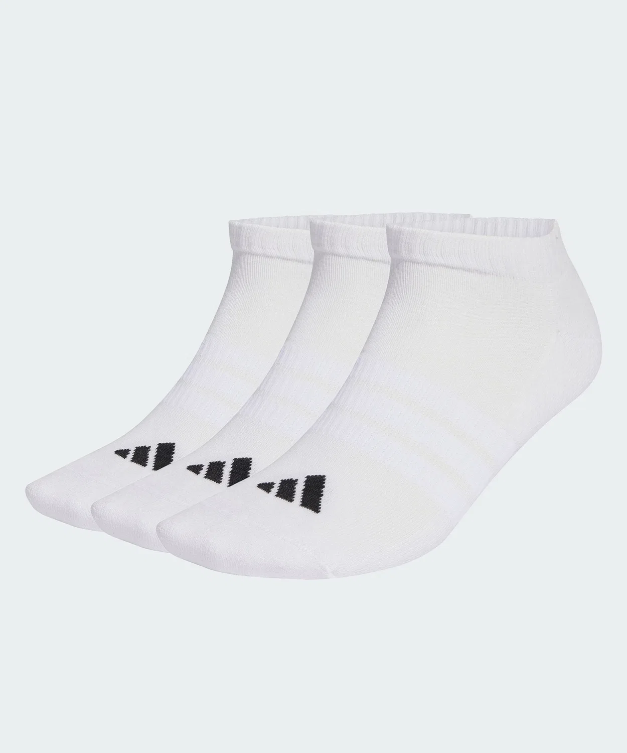 Мужские носки с низким вырезом с принтом Adidas, комплект из 3 пар, белый