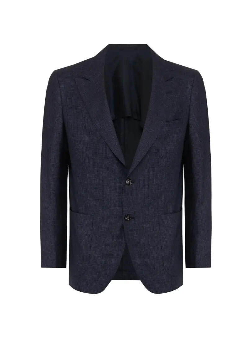 

Однобортный шерстяной пиджак Kiton