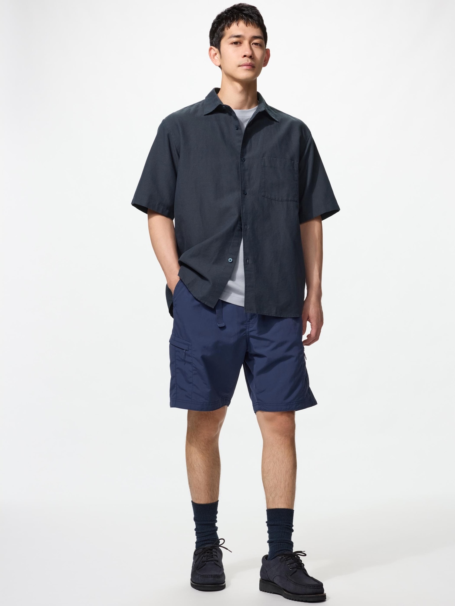 Шорты Uniqlo Geared Unisex, 69 темно-синий — фото 2