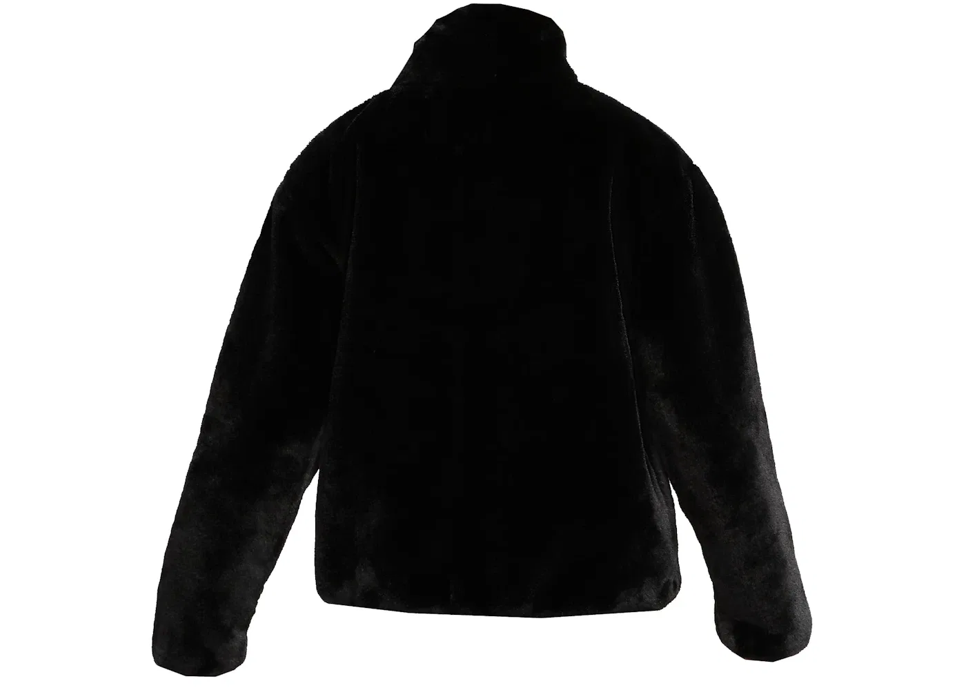 Женская куртка из искусственного меха с длинным рукавом Nike, Black/Fossil — фото 2